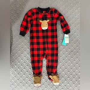 Carter's Checkered Moose Footie